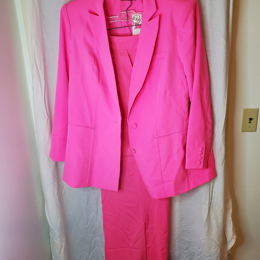 FTF Hot Pink Pants Suit 2X